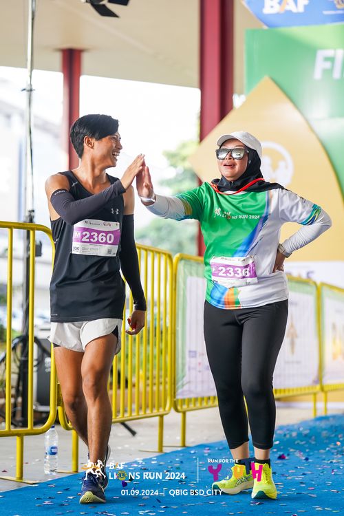 Race photo from BAF LIONS RUN 2024