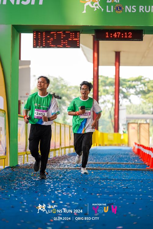 Race photo from BAF LIONS RUN 2024