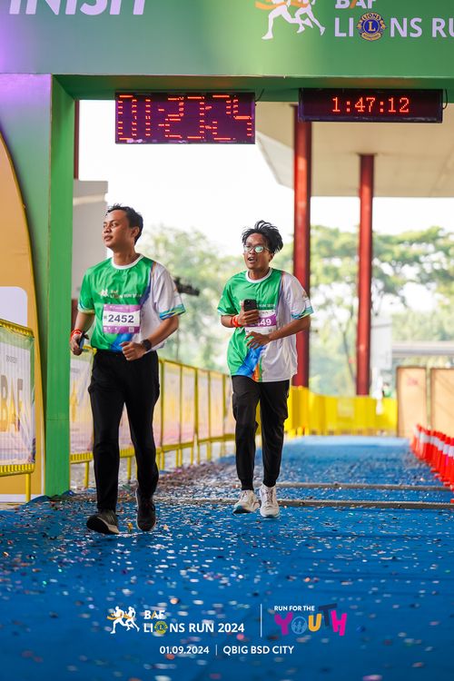 Race photo from BAF LIONS RUN 2024