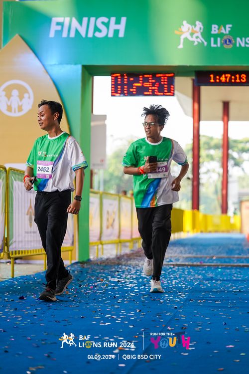 Race photo from BAF LIONS RUN 2024