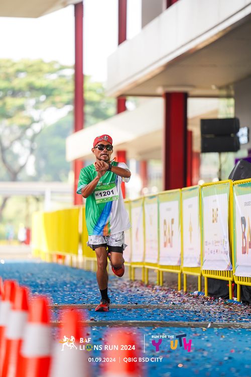 Race photo from BAF LIONS RUN 2024