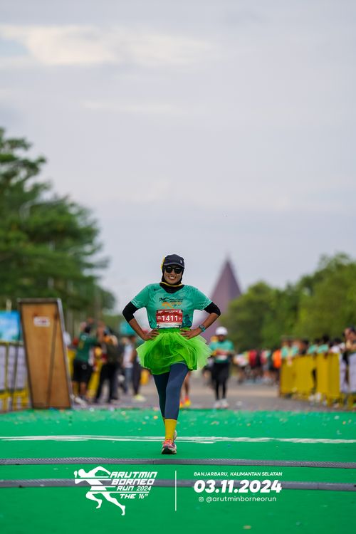 Race photo from Arutmin Borneo Run 2024