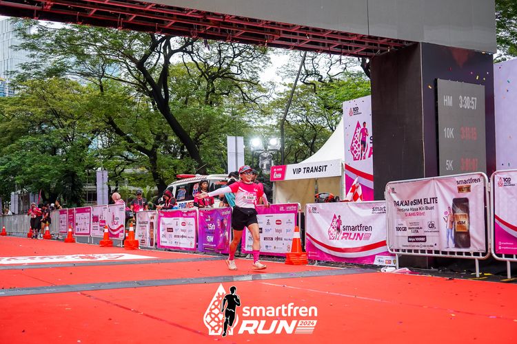 Race photo from Smartfren Run 2024