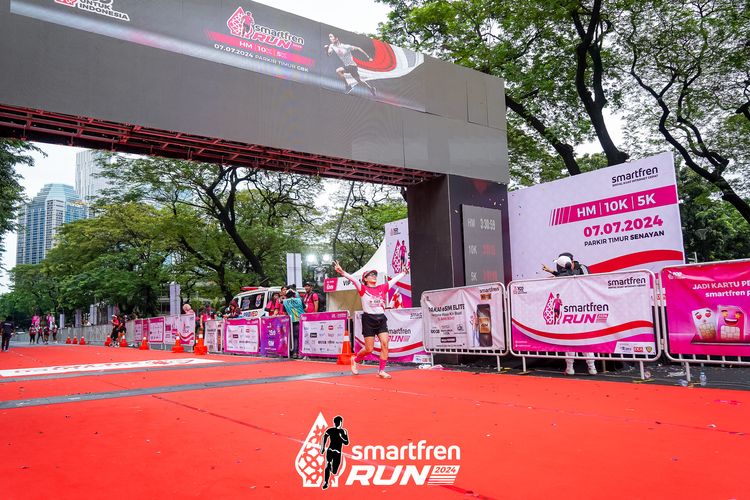 Race photo from Smartfren Run 2024