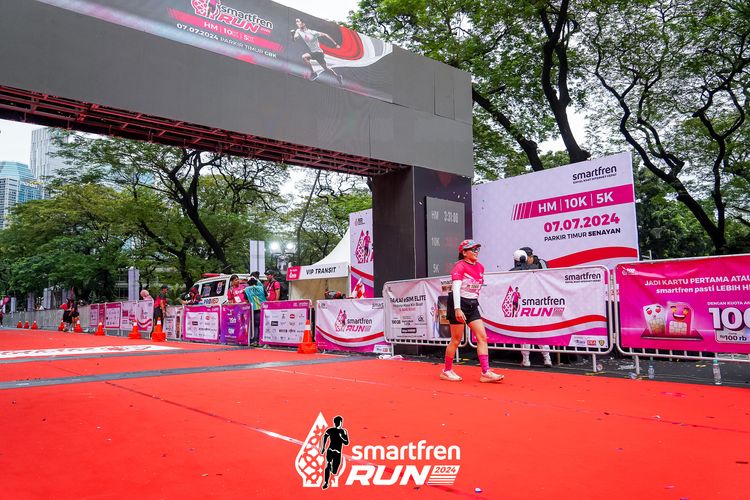 Race photo from Smartfren Run 2024