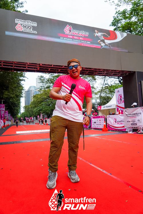 Race photo from Smartfren Run 2024