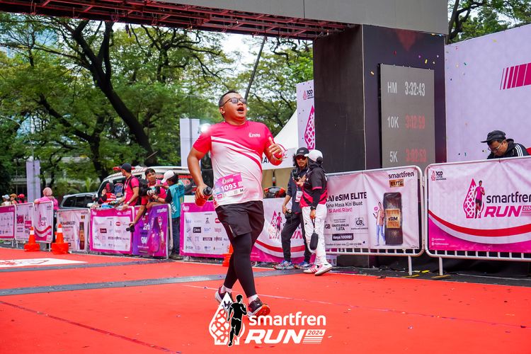 Race photo from Smartfren Run 2024