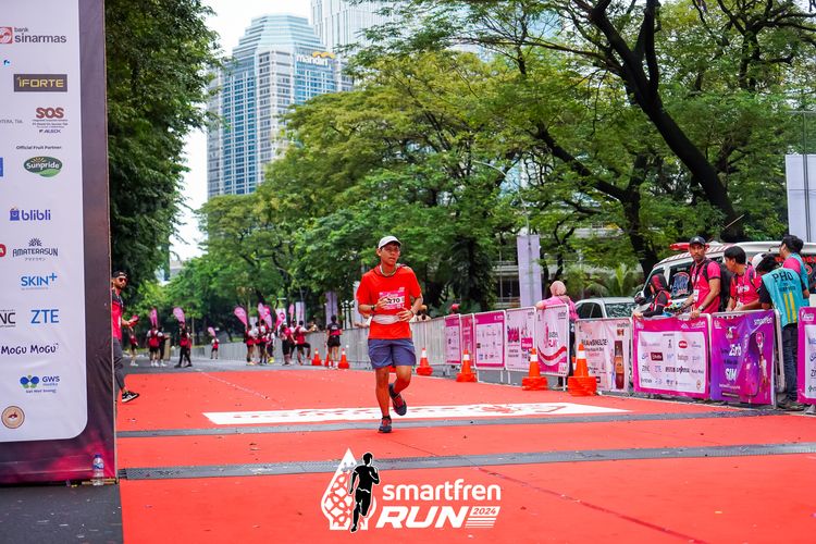 Race photo from Smartfren Run 2024