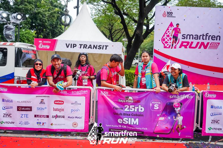 Race photo from Smartfren Run 2024
