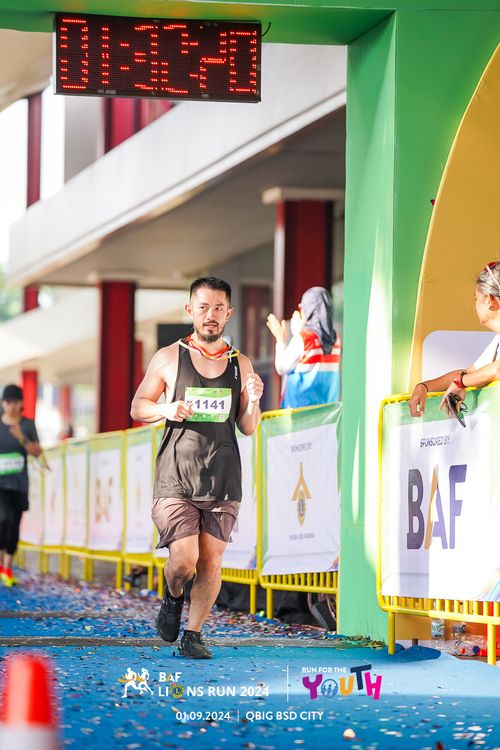 Race photo from BAF LIONS RUN 2024