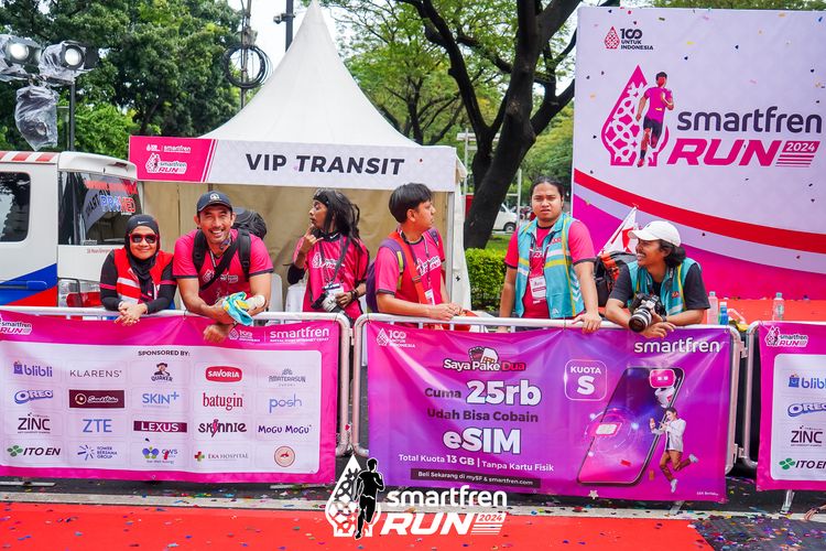 Race photo from Smartfren Run 2024