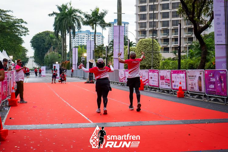 Race photo from Smartfren Run 2024