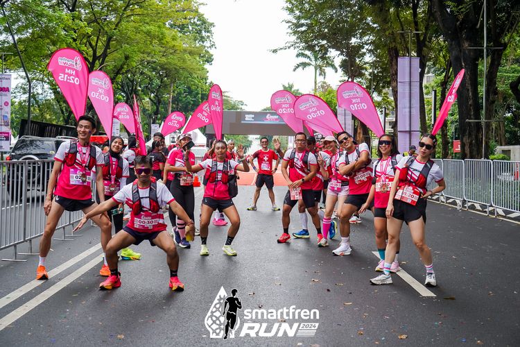 Race photo from Smartfren Run 2024