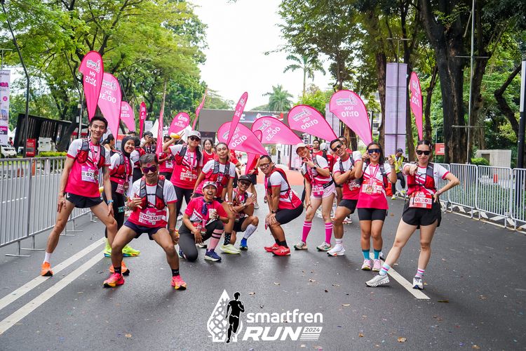 Race photo from Smartfren Run 2024
