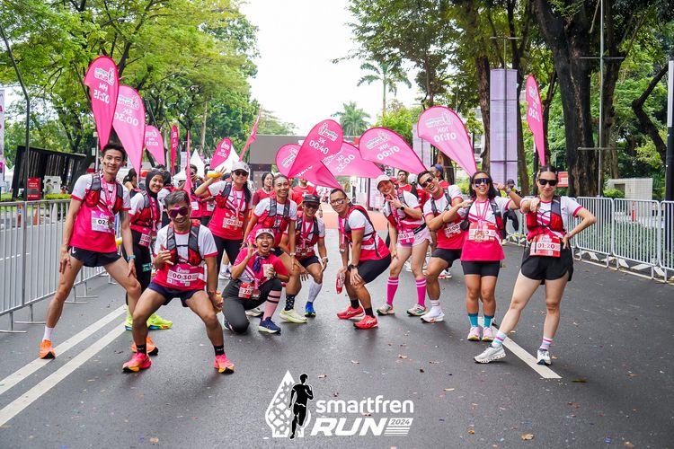 Race photo from Smartfren Run 2024