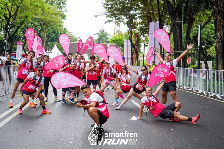 Race photo from Smartfren Run 2024