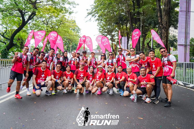 Race photo from Smartfren Run 2024