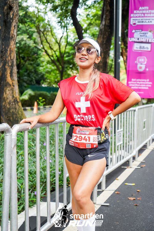 Race photo from Smartfren Run 2024