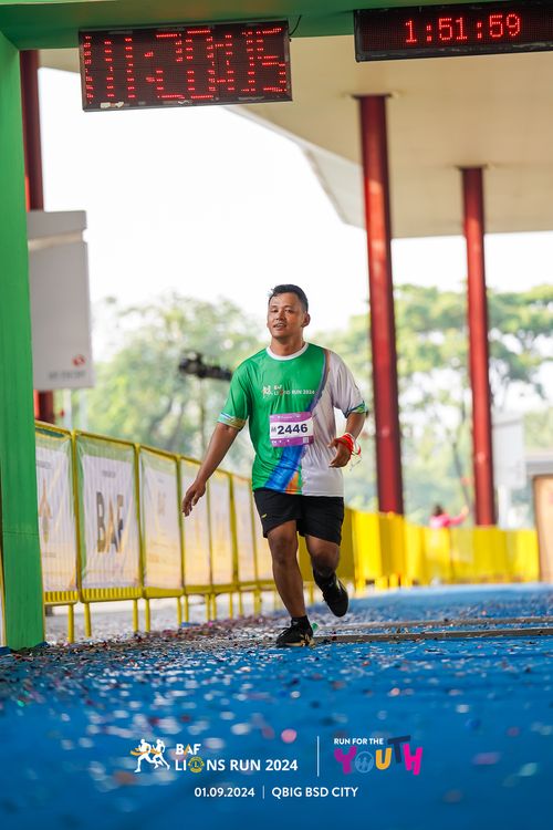 Race photo from BAF LIONS RUN 2024