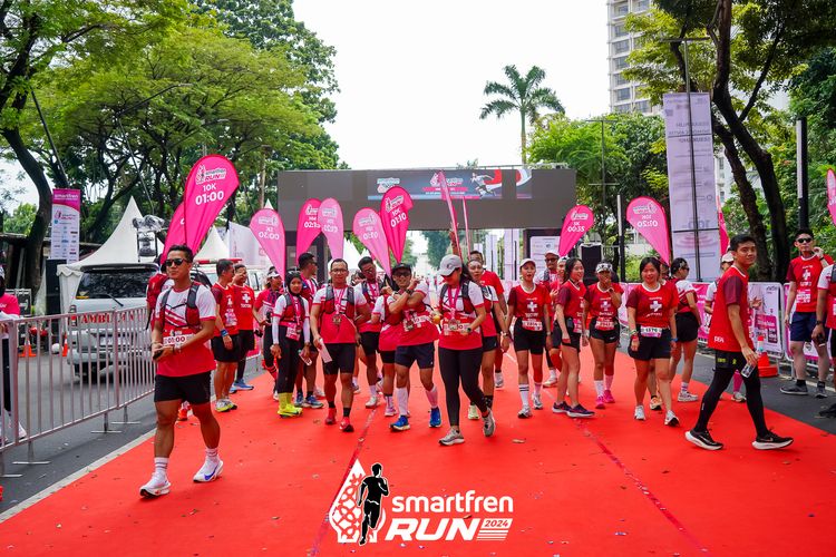 Race photo from Smartfren Run 2024