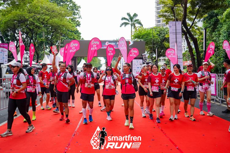 Race photo from Smartfren Run 2024