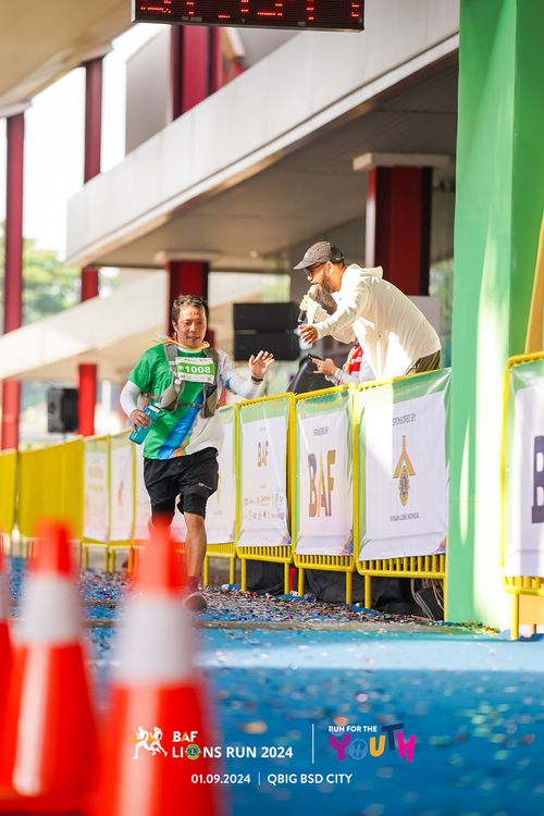 Race photo from BAF LIONS RUN 2024