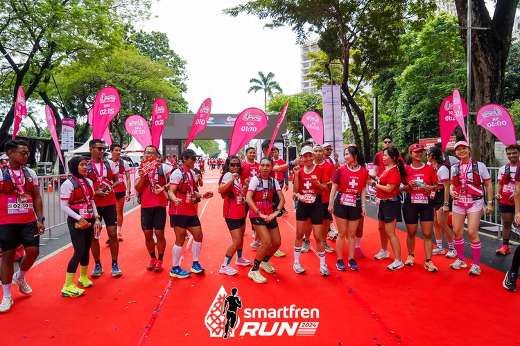 Race photo from Smartfren Run 2024