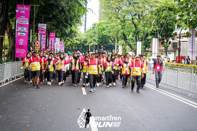 Race photo from Smartfren Run 2024