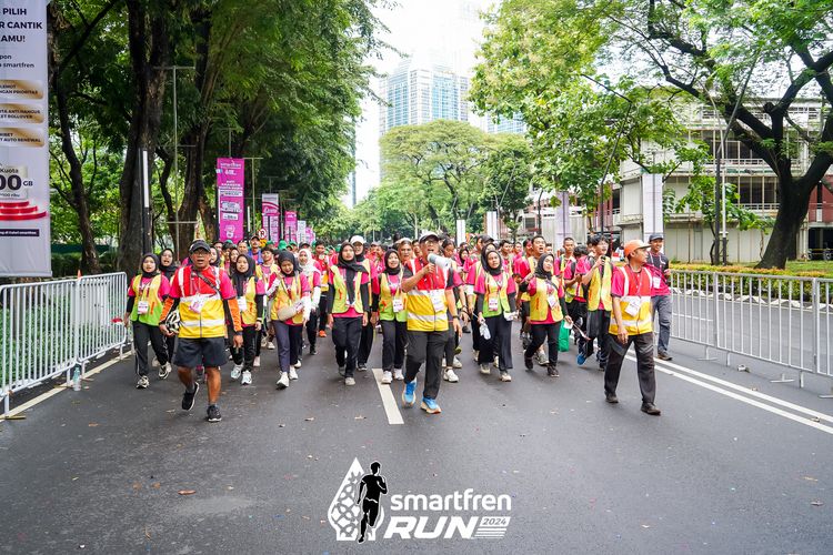 Race photo from Smartfren Run 2024