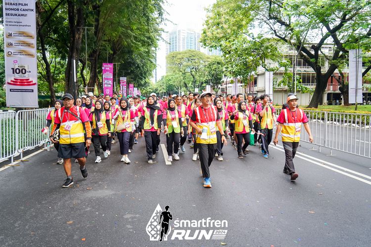 Race photo from Smartfren Run 2024