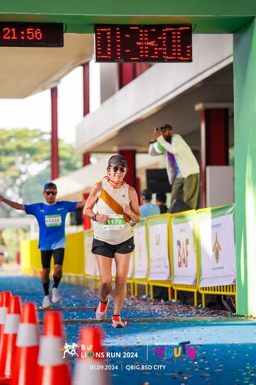 Race photo from BAF LIONS RUN 2024