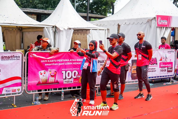 Race photo from Smartfren Run 2024