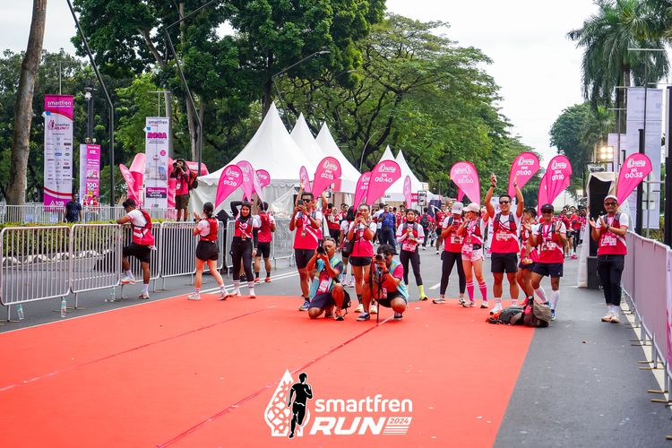 Race photo from Smartfren Run 2024