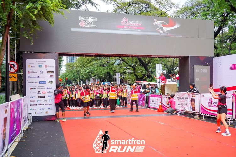Race photo from Smartfren Run 2024