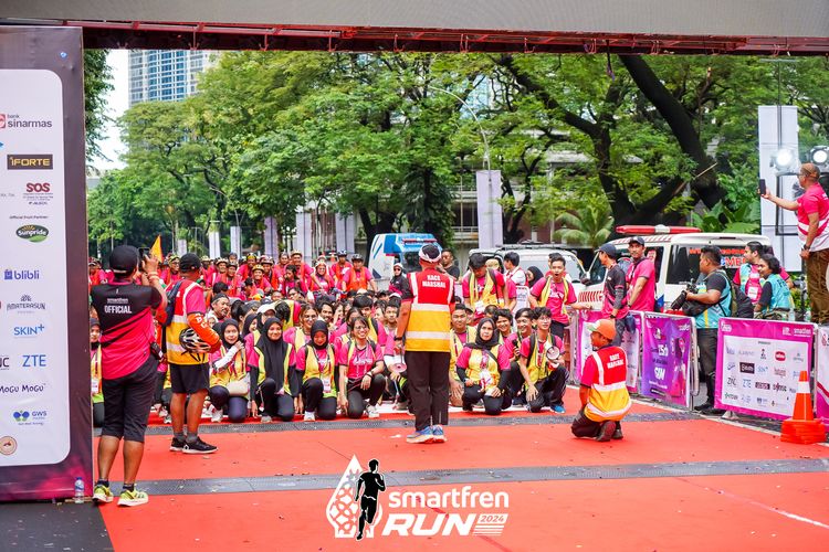 Race photo from Smartfren Run 2024