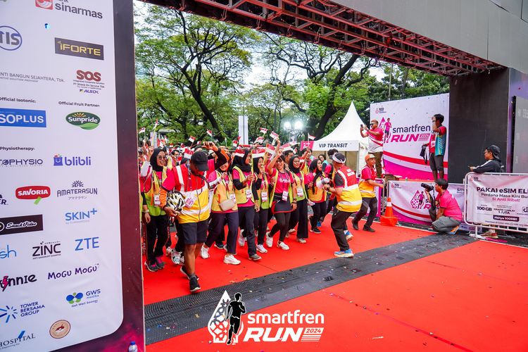 Race photo from Smartfren Run 2024