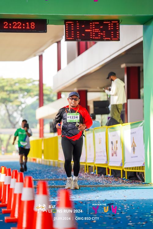 Race photo from BAF LIONS RUN 2024