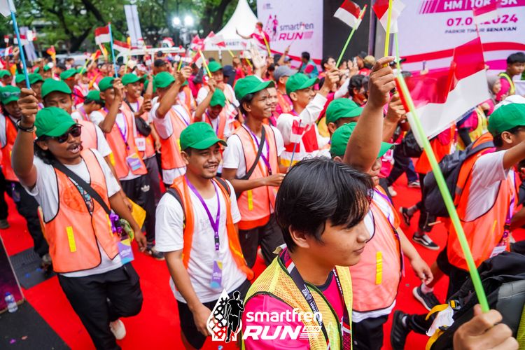 Race photo from Smartfren Run 2024