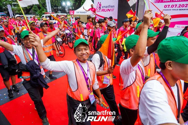 Race photo from Smartfren Run 2024