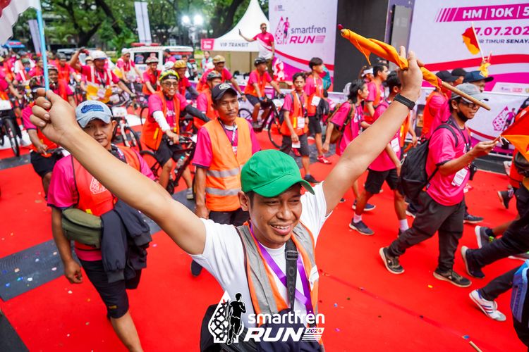Race photo from Smartfren Run 2024