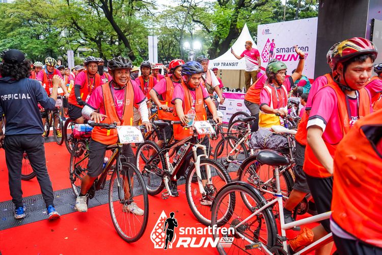 Race photo from Smartfren Run 2024