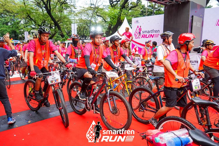 Race photo from Smartfren Run 2024