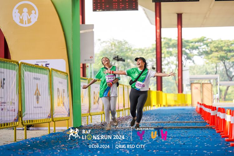 Race photo from BAF LIONS RUN 2024