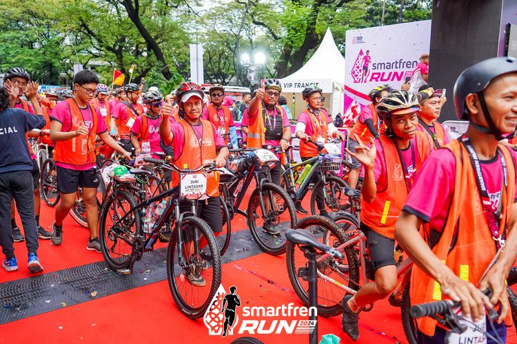 Race photo from Smartfren Run 2024