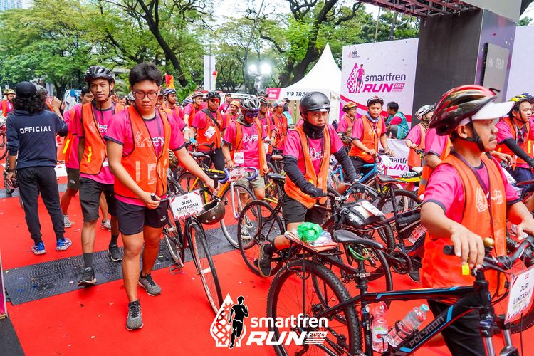 Race photo from Smartfren Run 2024