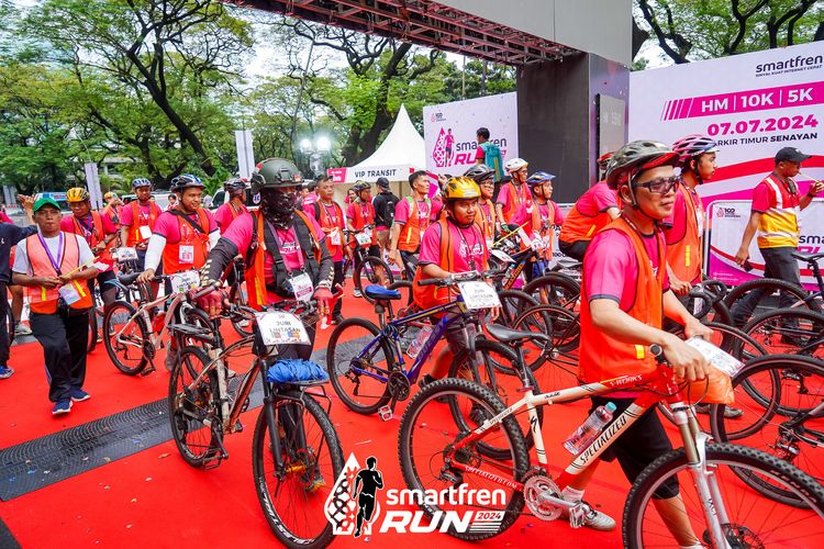 Race photo from Smartfren Run 2024
