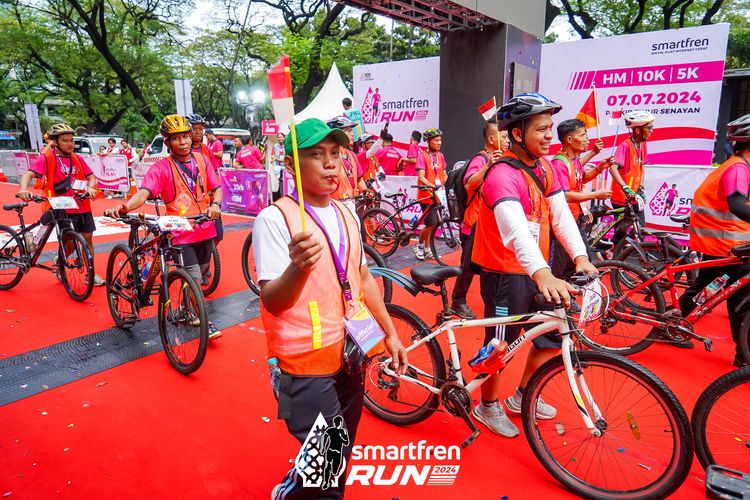 Race photo from Smartfren Run 2024