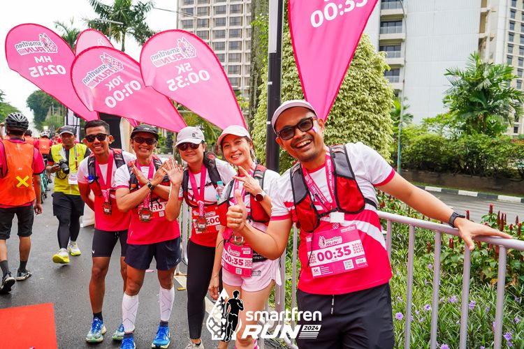 Race photo from Smartfren Run 2024