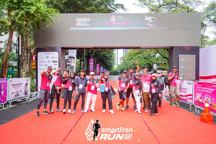 Race photo from Smartfren Run 2024