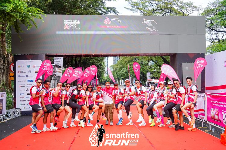 Race photo from Smartfren Run 2024